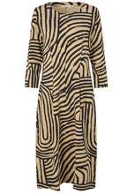 Narissa Travertine Graphic Shaped Dress