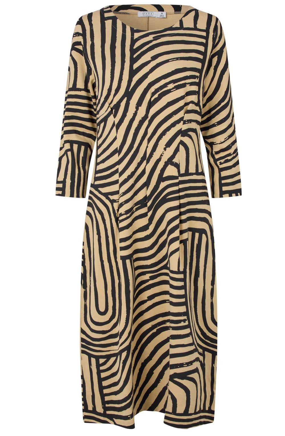 Narissa Travertine Graphic Shaped Dress