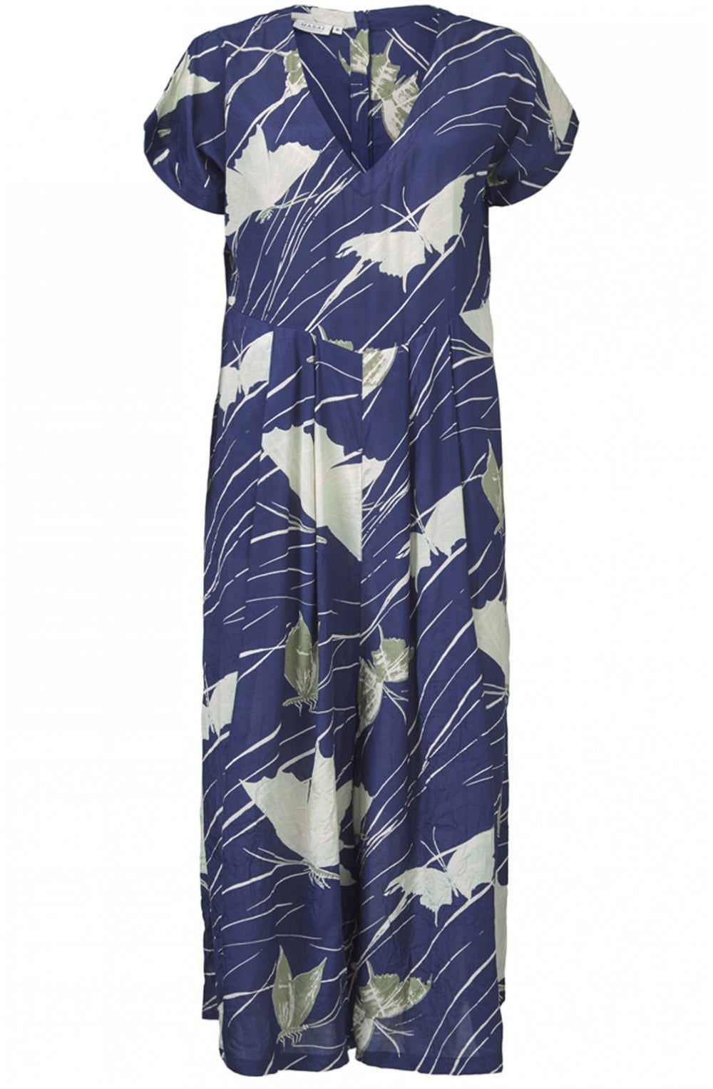 Nasira Blue Butterfly Print Jumpsuit