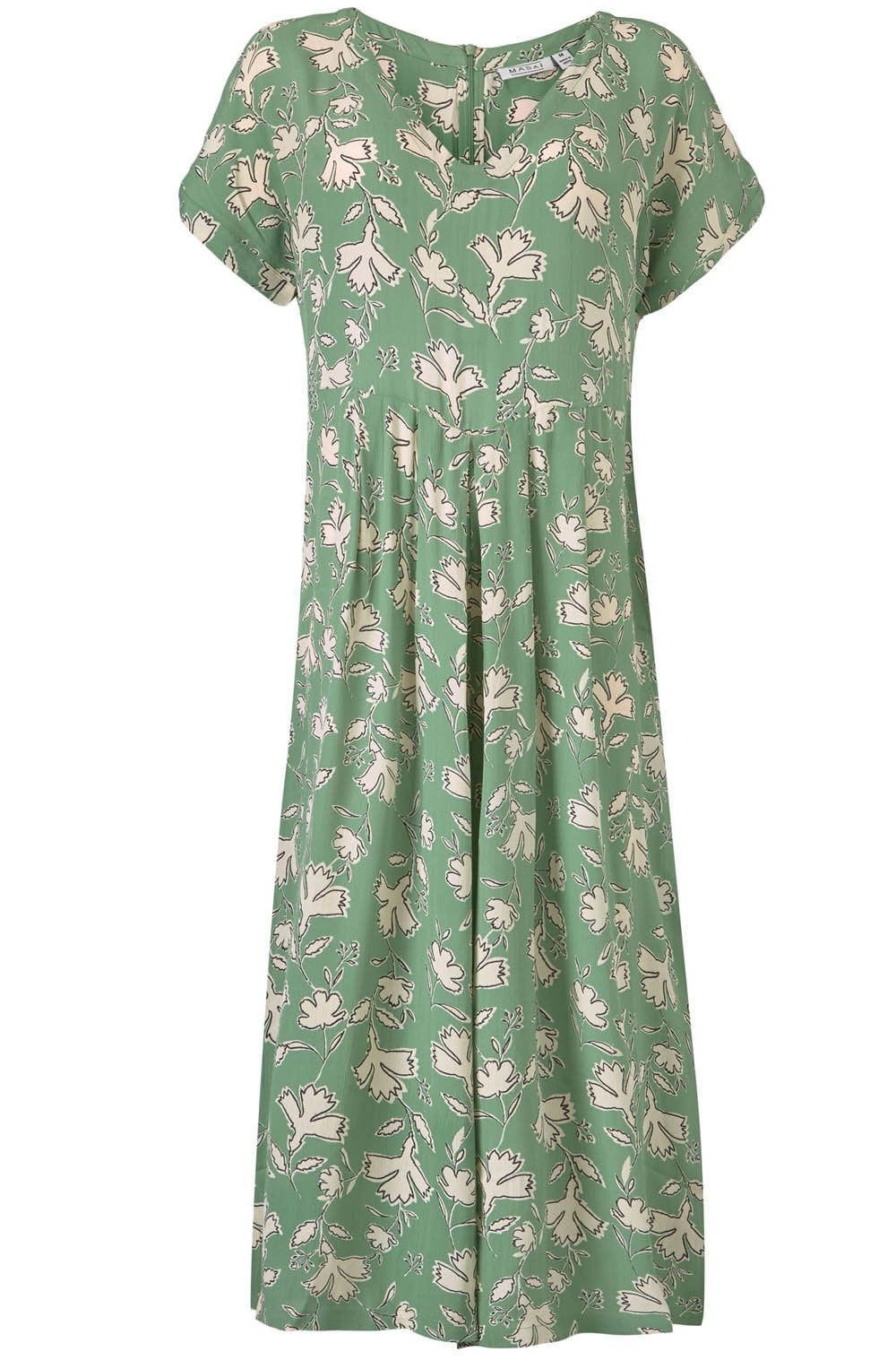 Nasira Green Floral Jumpsuit