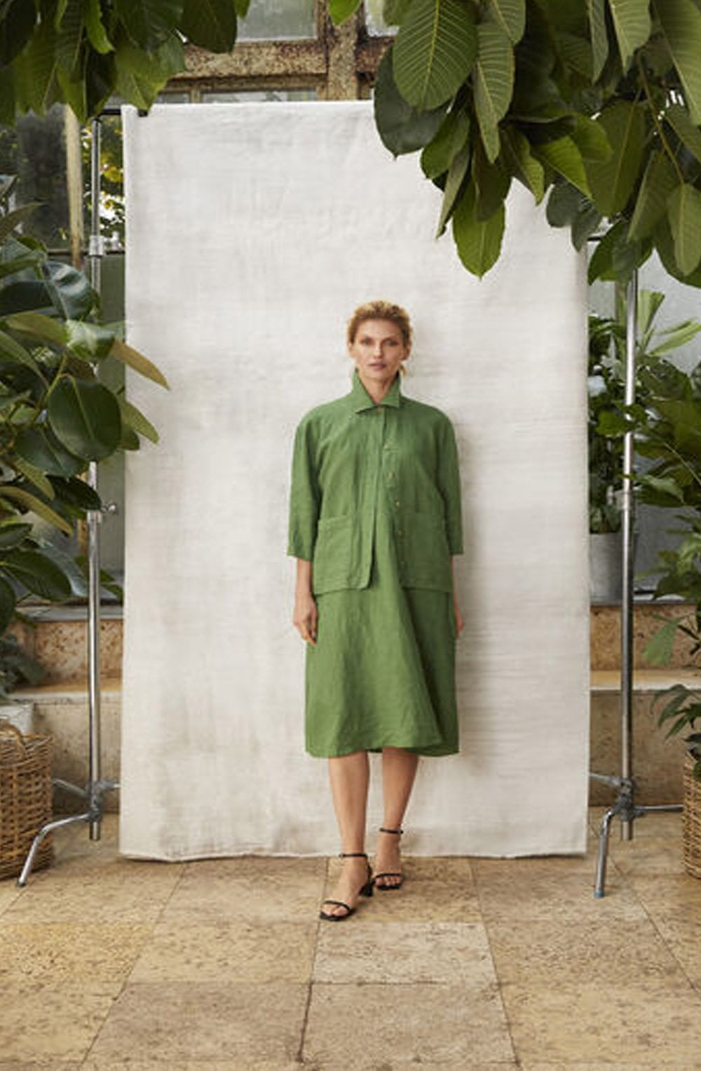 Nasira Green Floral Jumpsuit