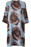 Naslana Faded Denim Floral Dress