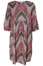 Nasli Blush Zig Zag Design Dress