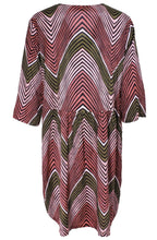 Nasli Blush Zig Zag Design Dress