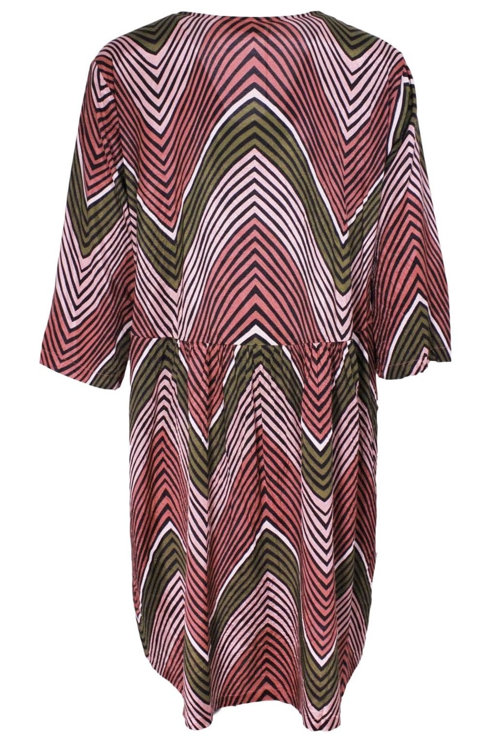 Nasli Blush Zig Zag Design Dress