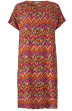 Natale Zig Zag Print Dress