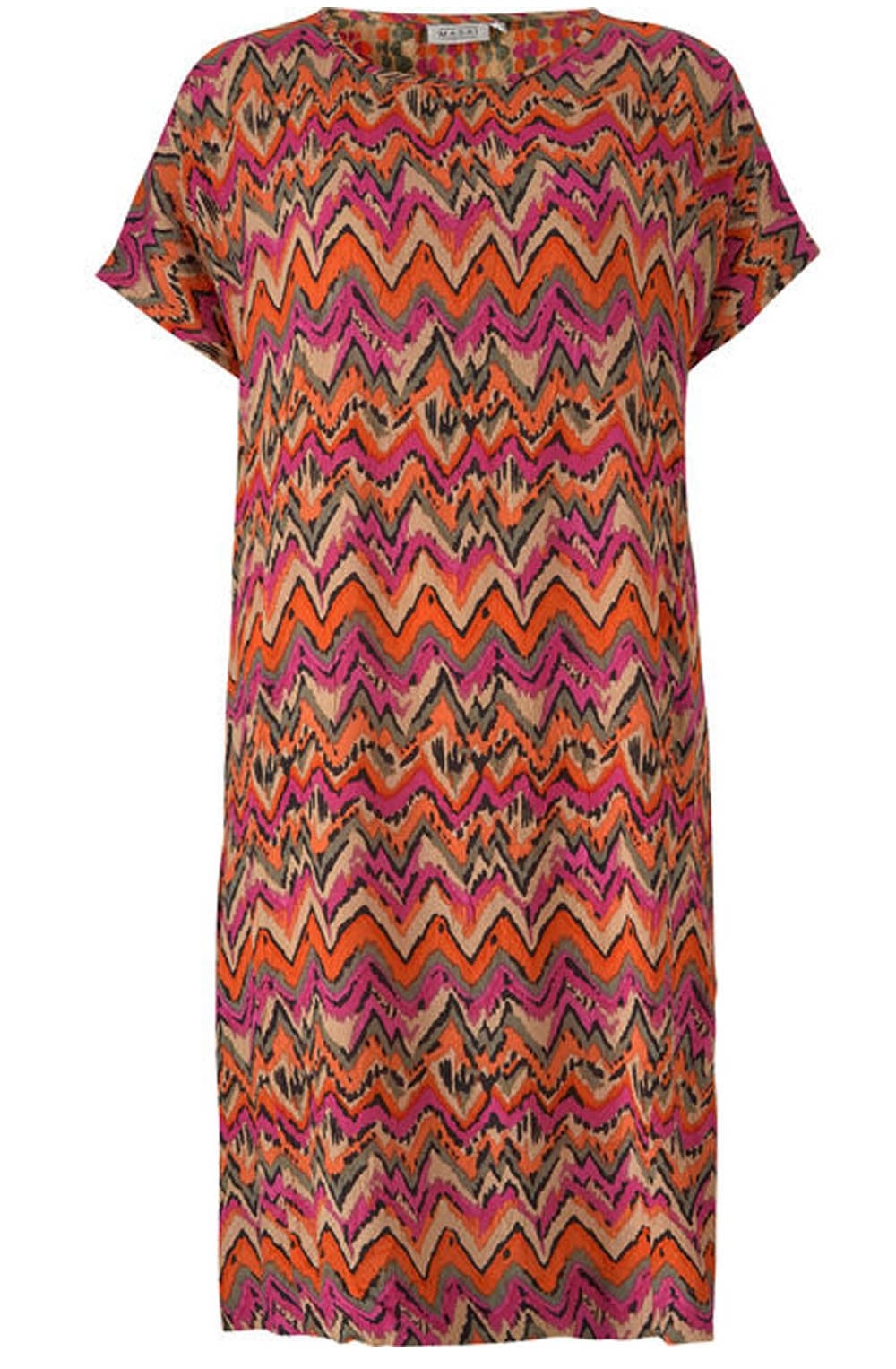 Natale Zig Zag Print Dress