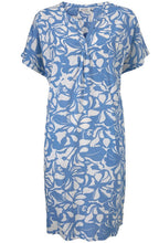 Nava Porcelain Blue Patterned Dress