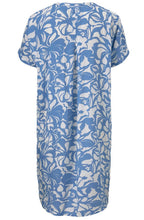 Nava Porcelain Blue Patterned Dress