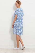 Nava Porcelain Blue Patterned Dress