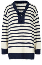 Navy and Whitecap Frederikka Jumper