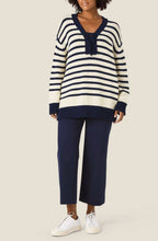 Navy and Whitecap Frederikka Jumper