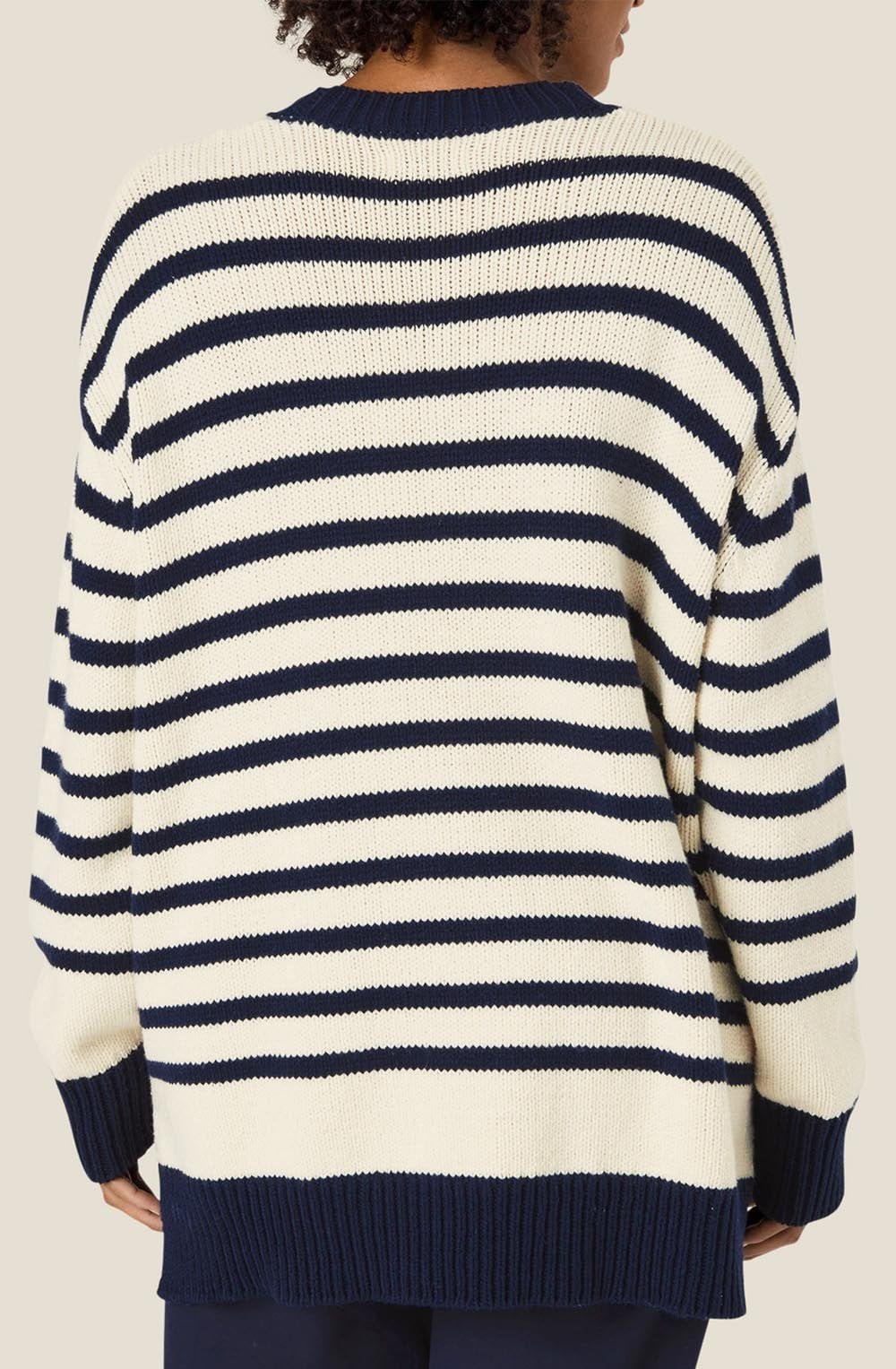 Navy and Whitecap Frederikka Jumper