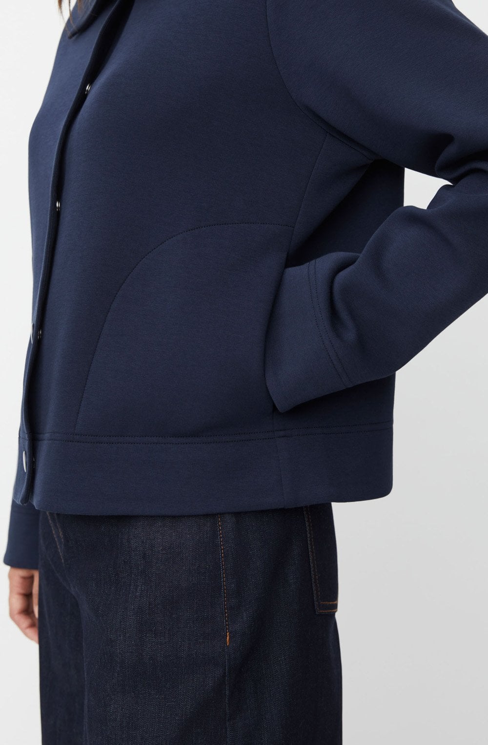 Navy Blazer Justino Jersey Jacket