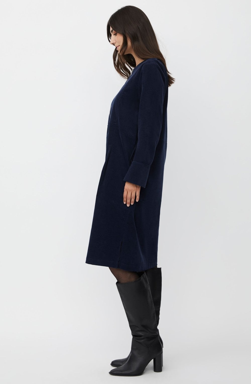 Navy Blazer Nilyra Corduroy Dress