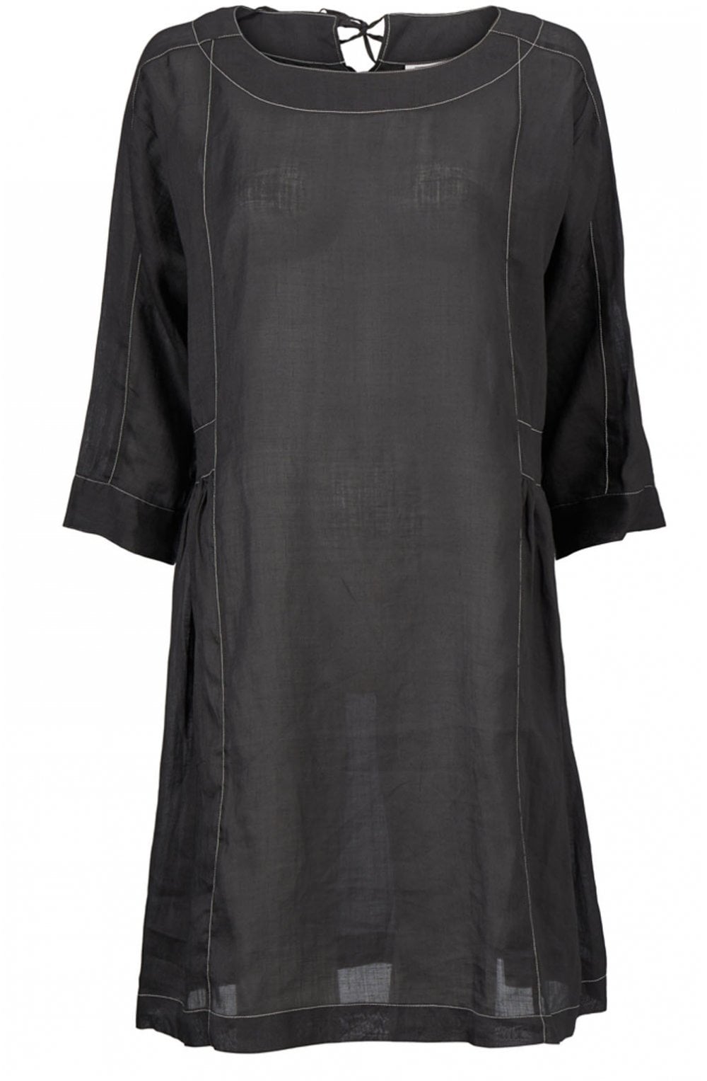 Neba Black Linen Tunic