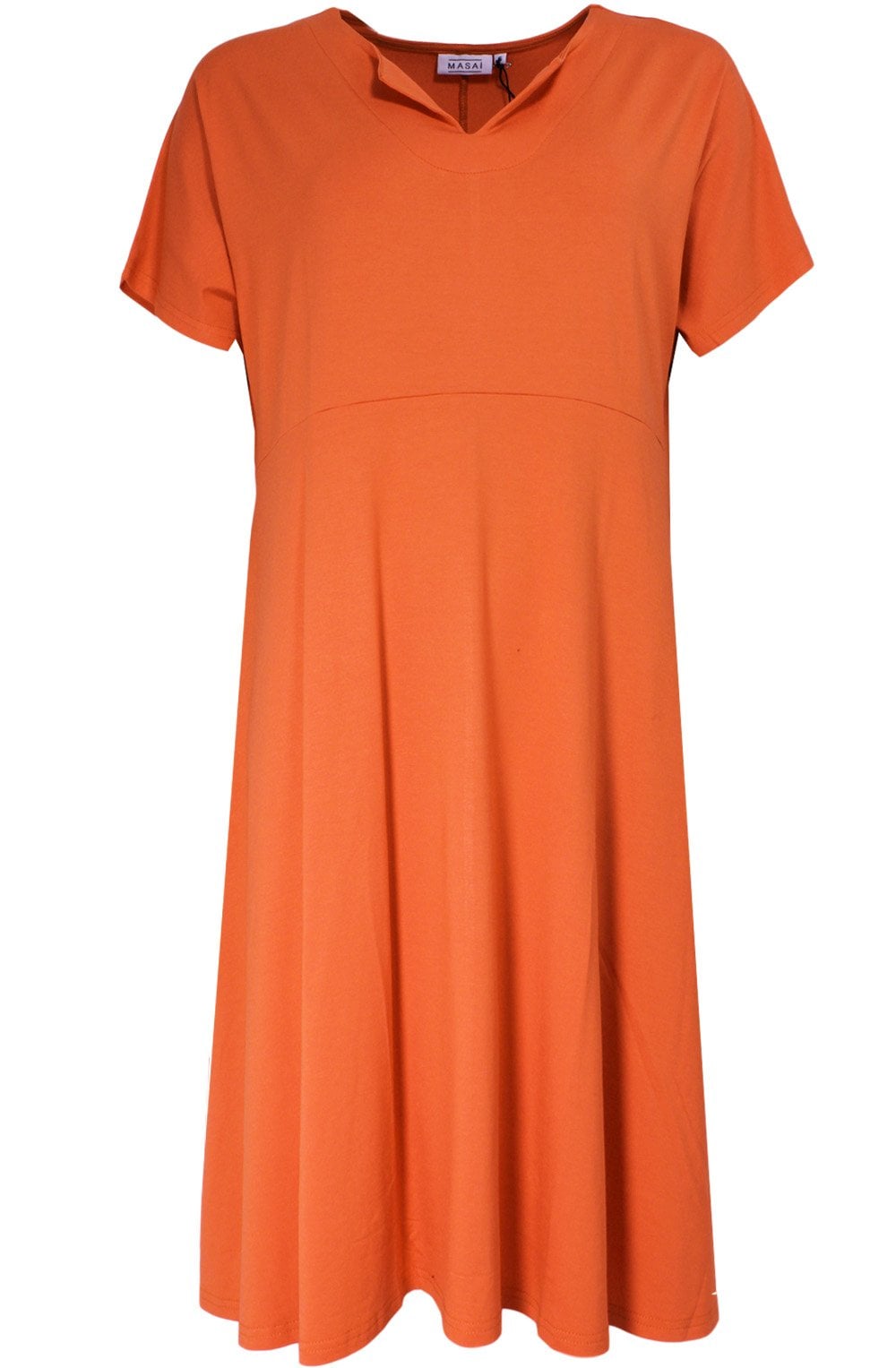 Nebala Orange Jersey Dress