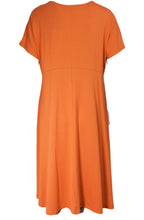 Nebala Orange Jersey Dress