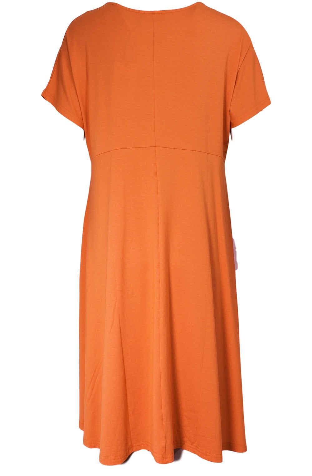 Nebala Orange Jersey Dress
