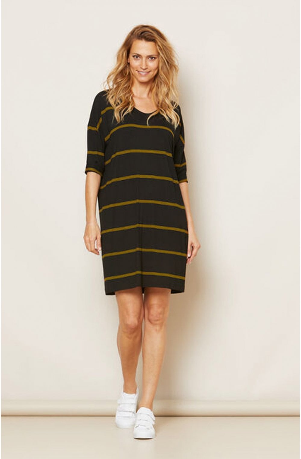 Nebine Striped Jersey Dress