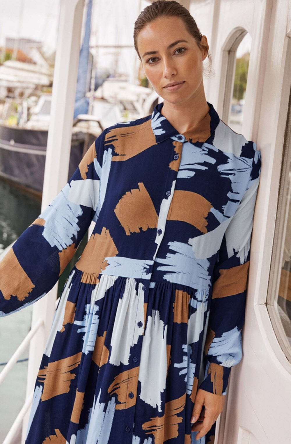 Nejane Maritime Blue Shaped Dress