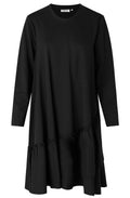 Nell Black Ruffle Dress