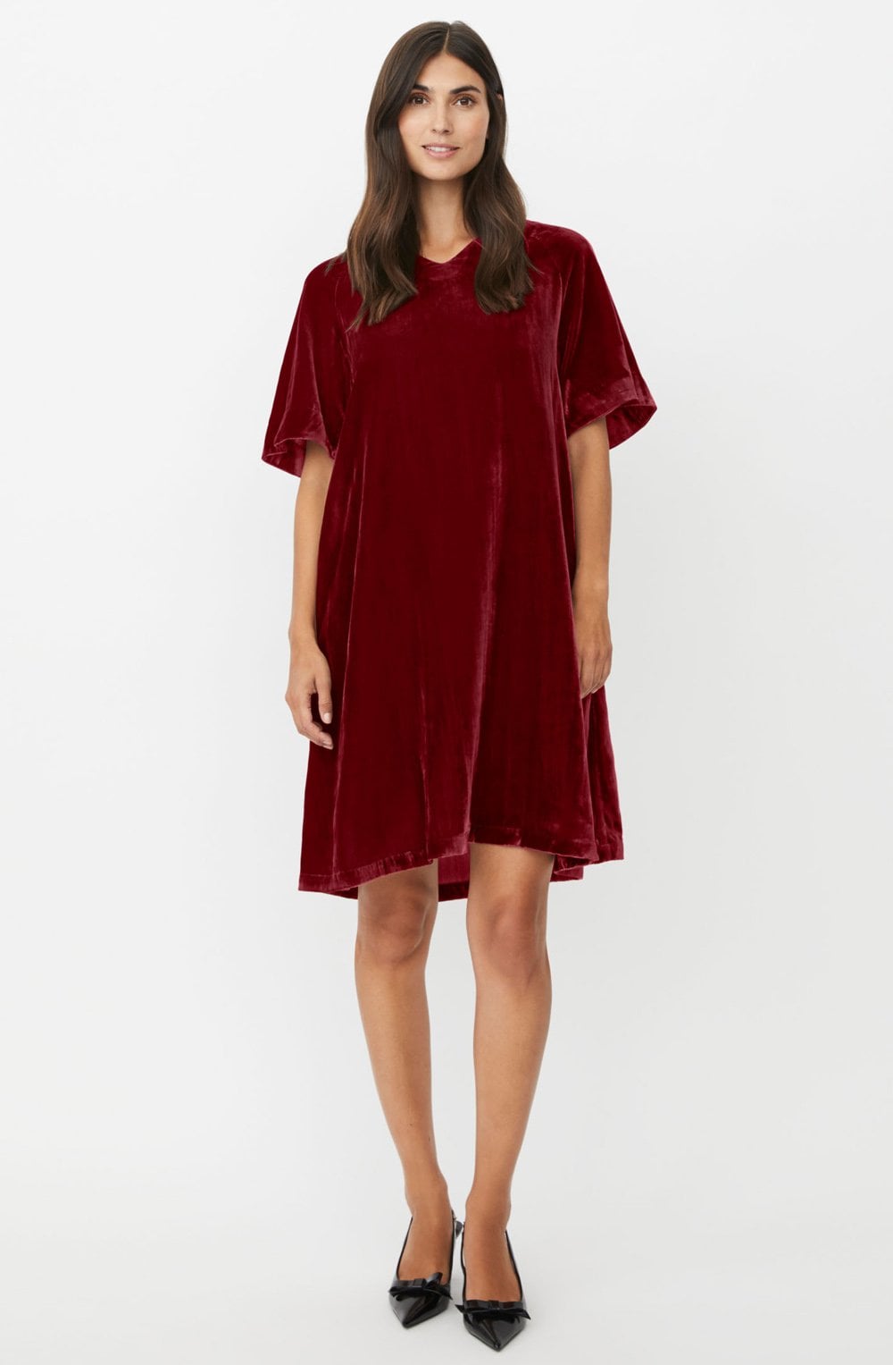Nethrion Tawny Port Velvet Dress