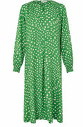 Nexora Green Spot Print Dress