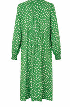 Nexora Green Spot Print Dress
