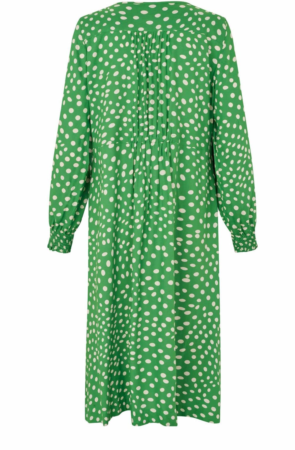 Nexora Green Spot Print Dress