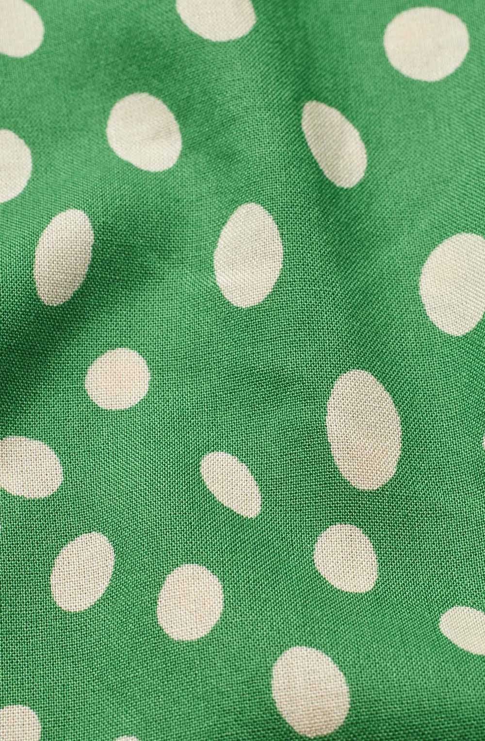 Nexora Green Spot Print Dress