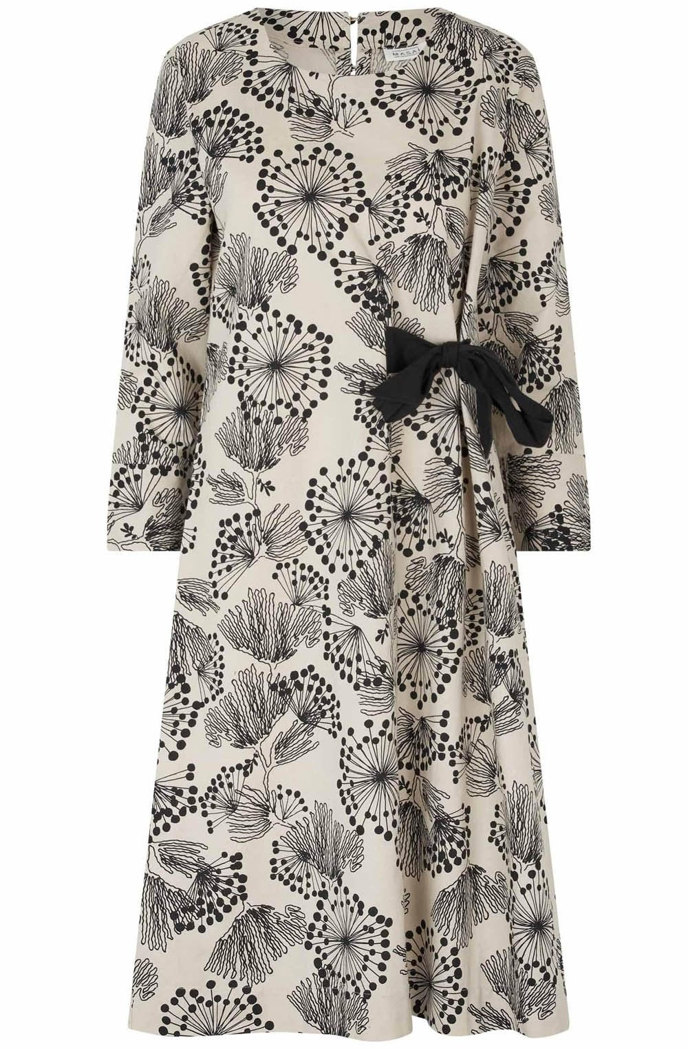 Nikolette Fog Bow Detail Shaped Dress