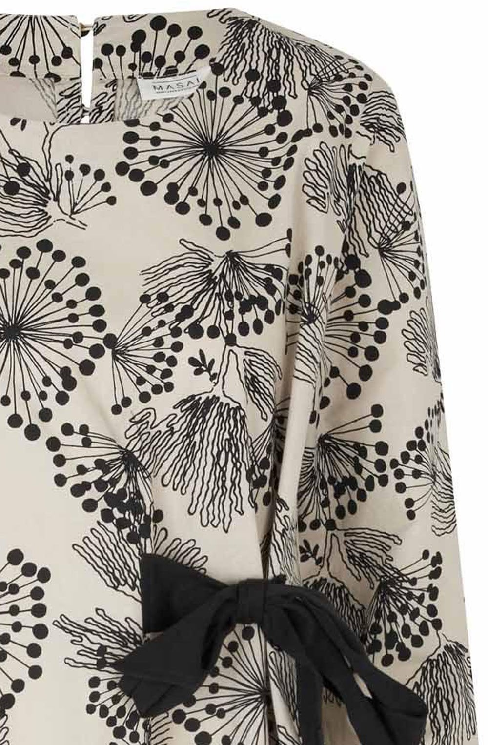 Nikolette Fog Bow Detail Shaped Dress