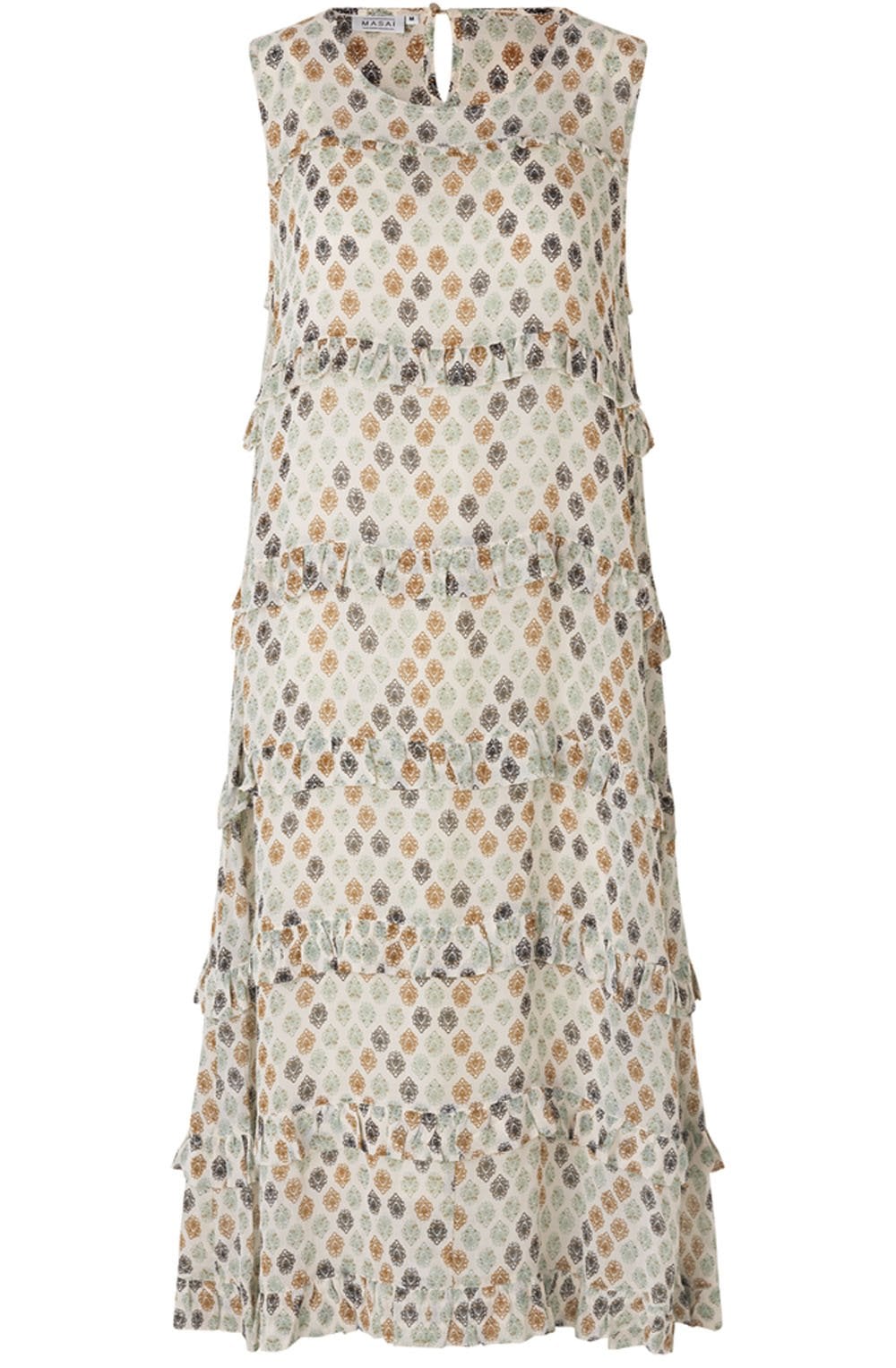 Nila Tiered Patterned Dress
