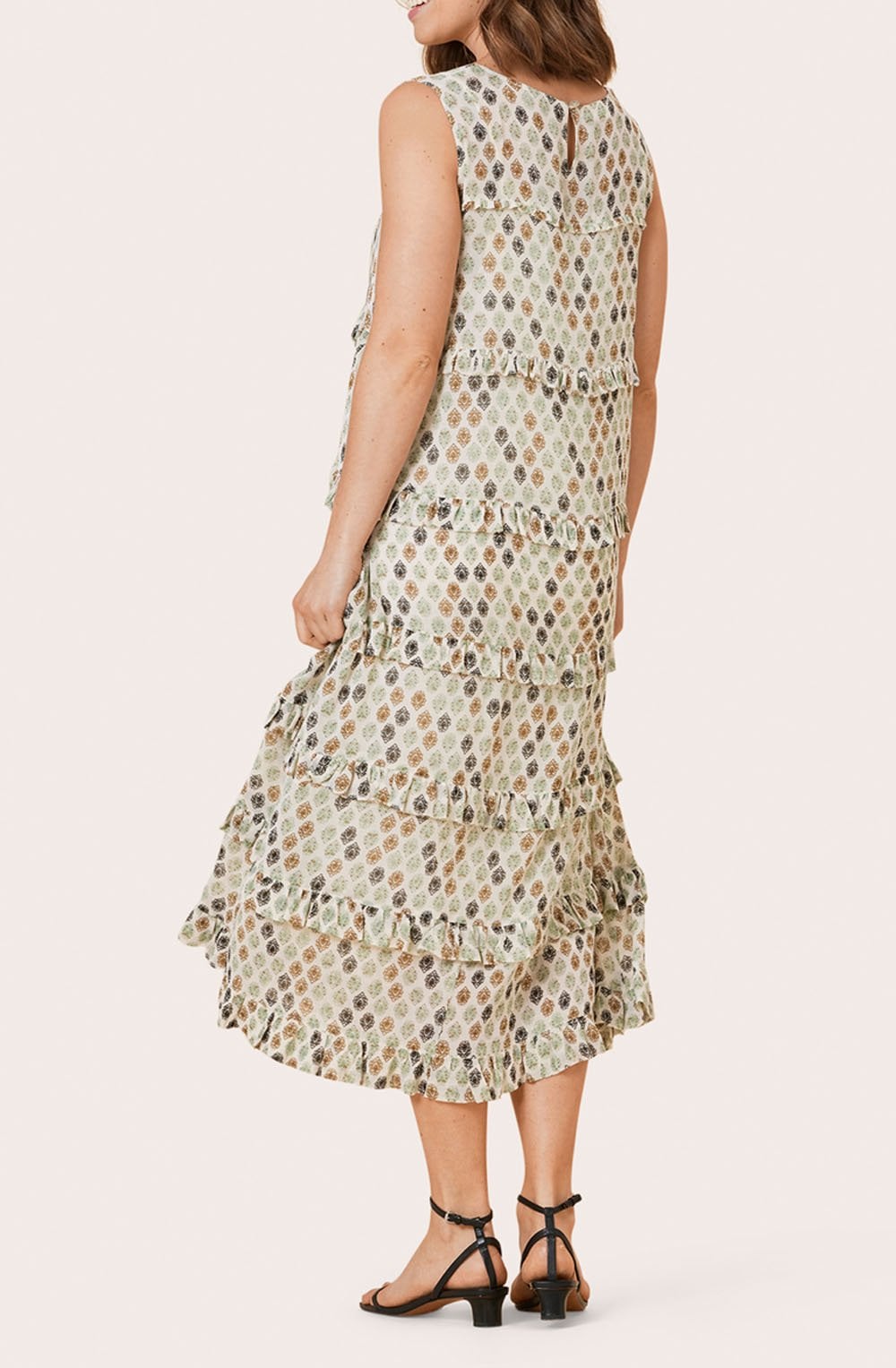 Nila Tiered Patterned Dress