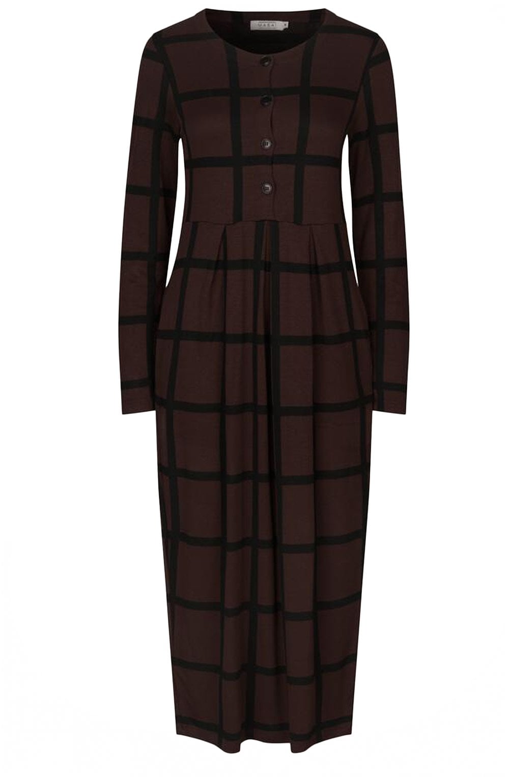 Nilana Coffee Bean Jersey Dress