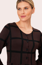Nilana Coffee Bean Jersey Dress