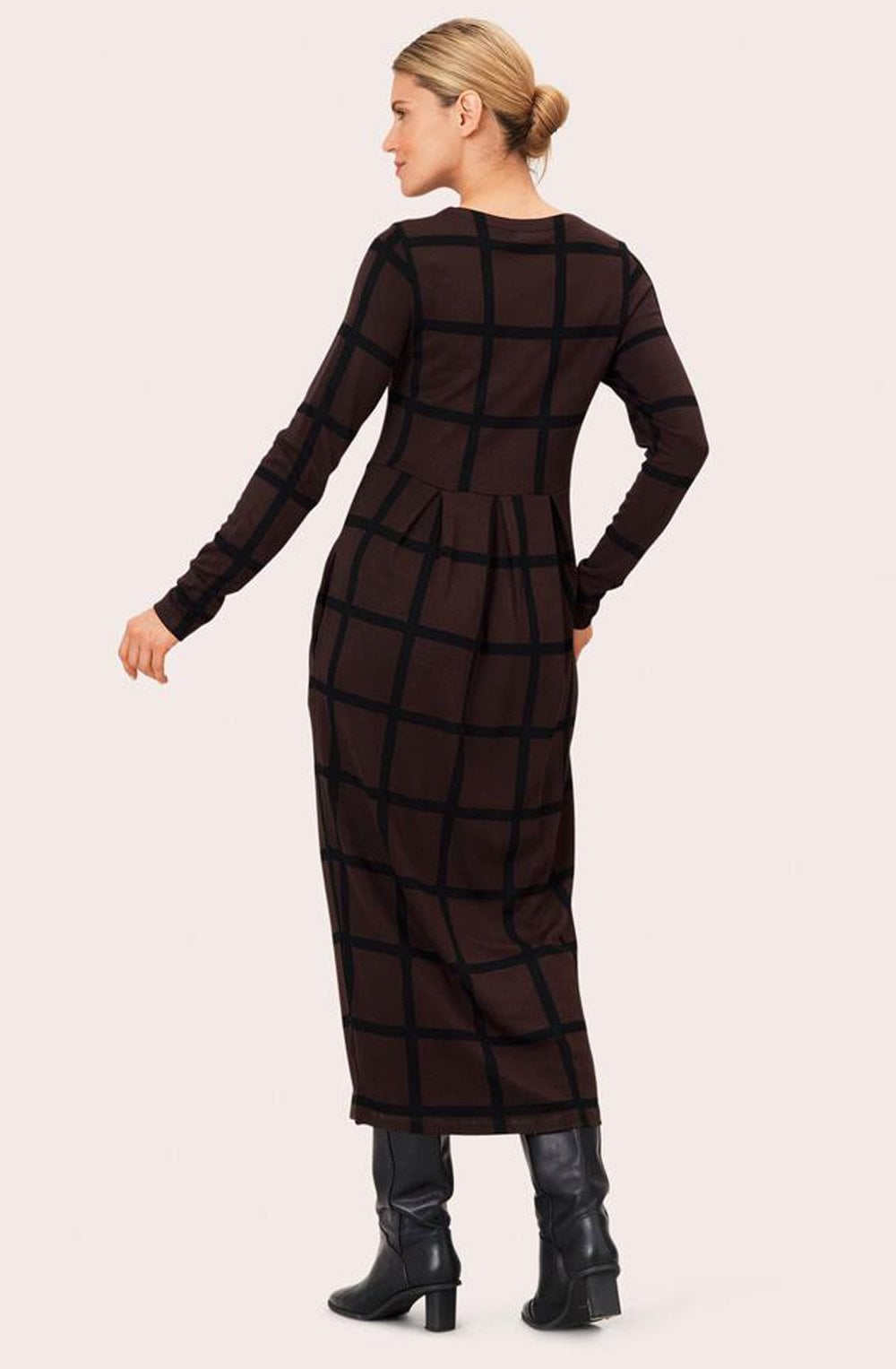 Nilana Coffee Bean Jersey Dress