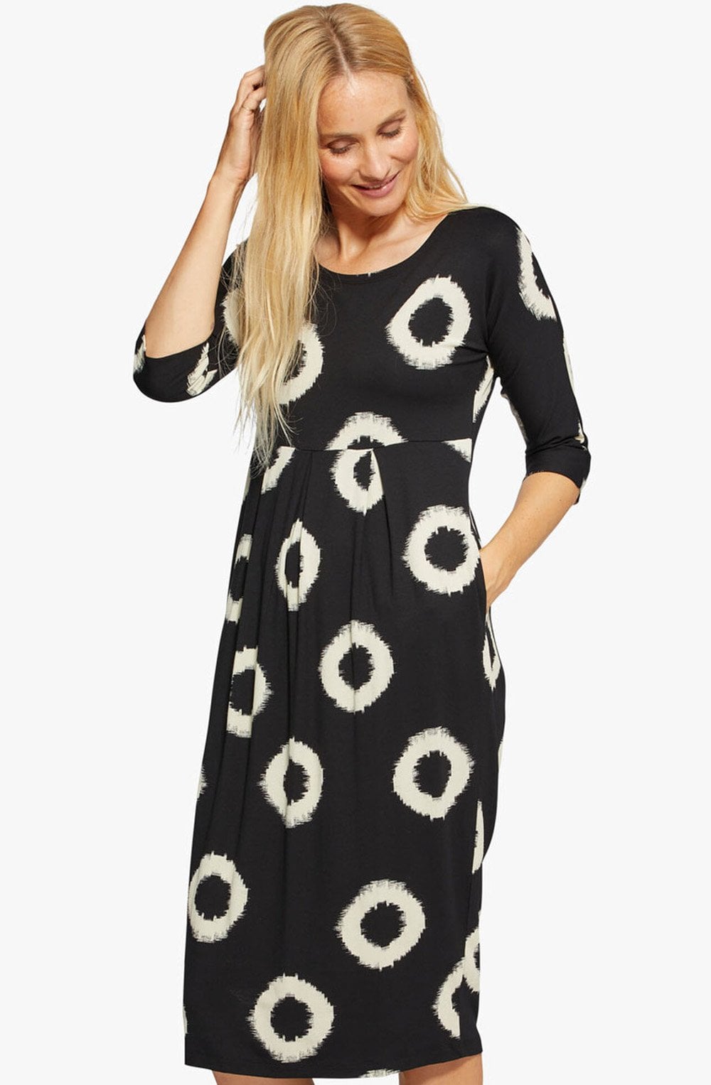 Nima Circular Print Dress