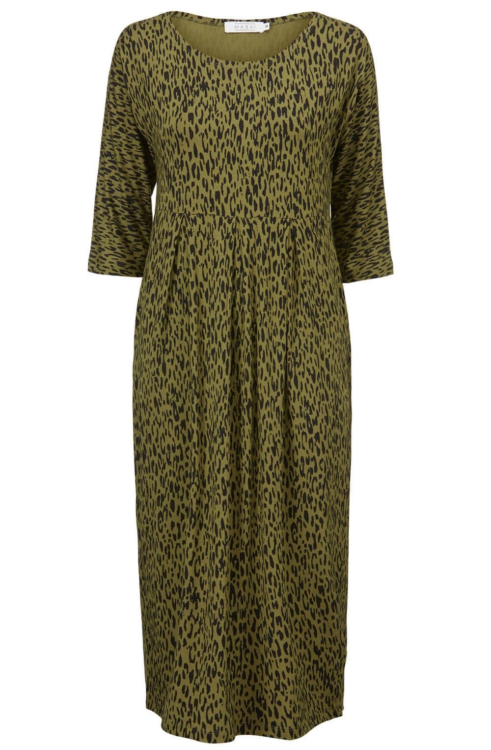 Nima Green Patterned Dress