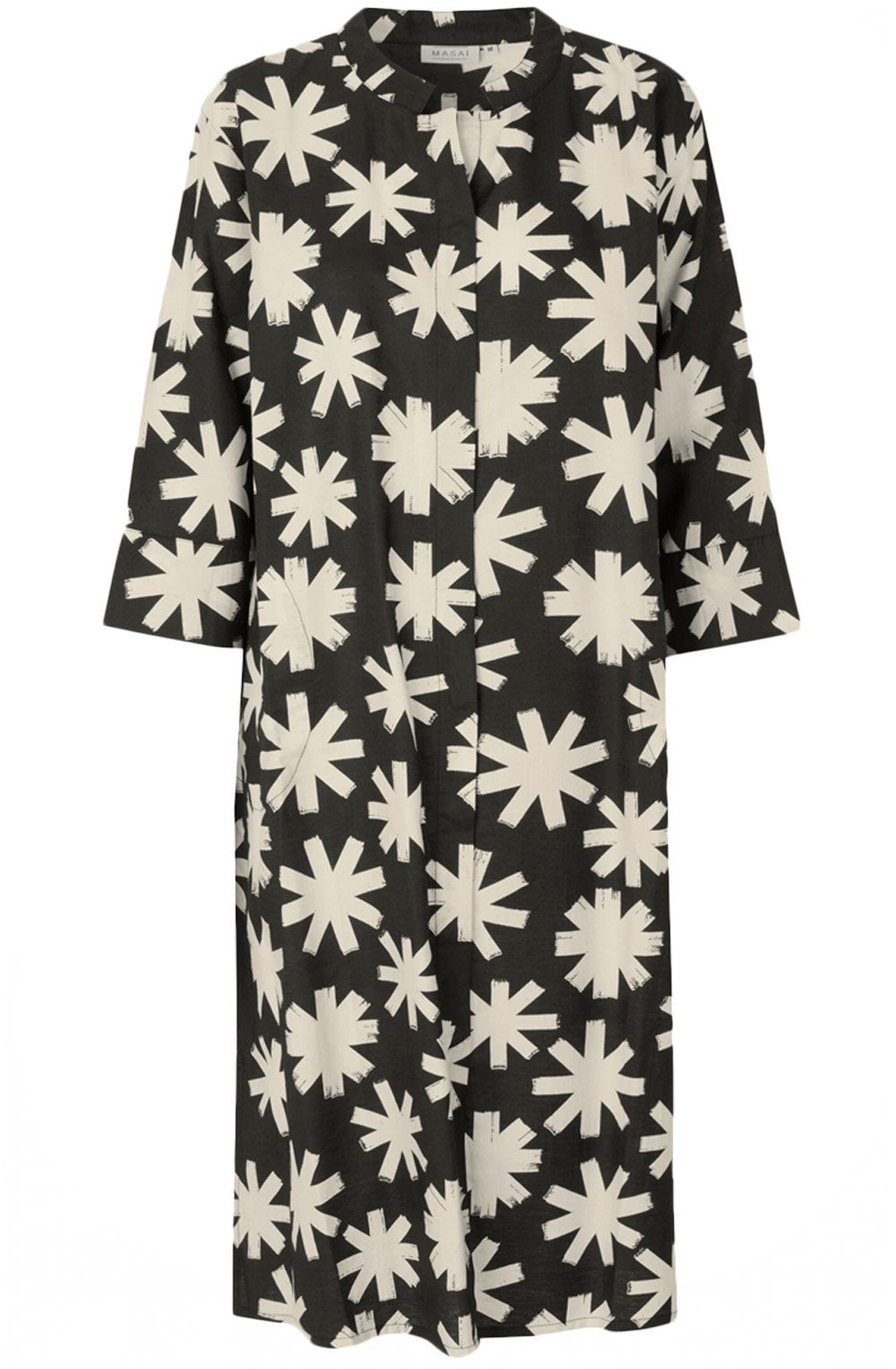 Nimes Black and White Tunic Style Dress