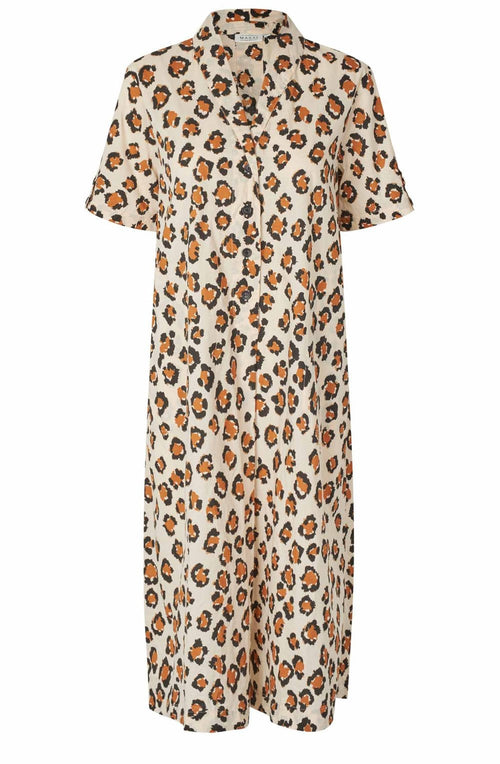Ninamia Cashew Animal Print Collared Dress