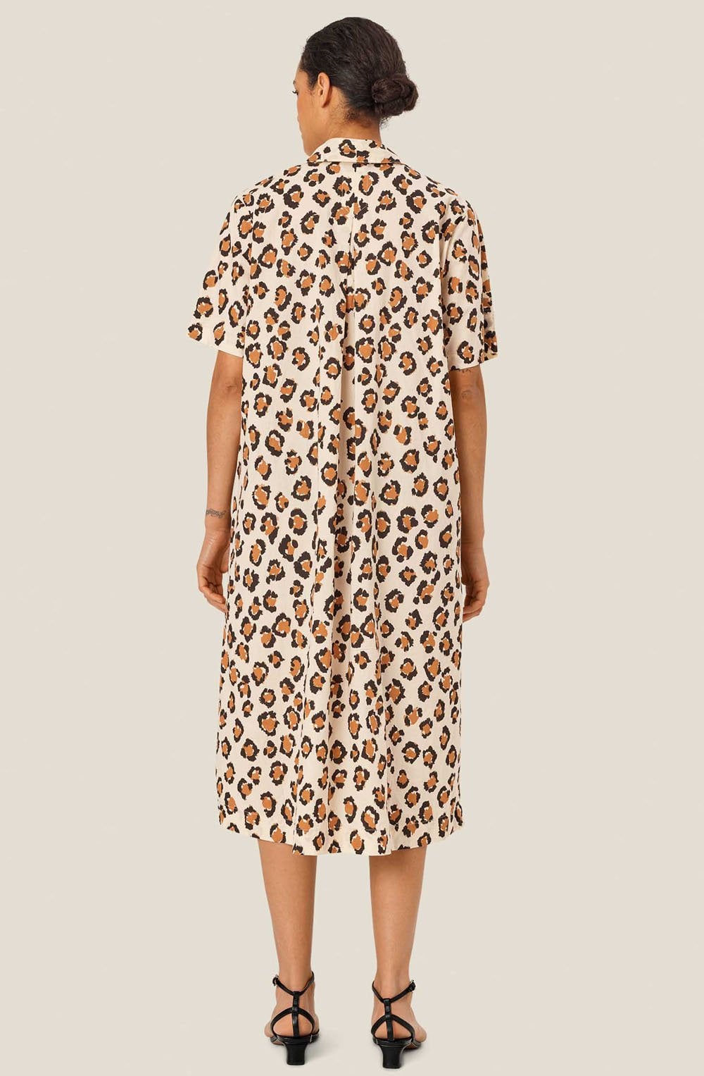 Ninamia Cashew Animal Print Collared Dress