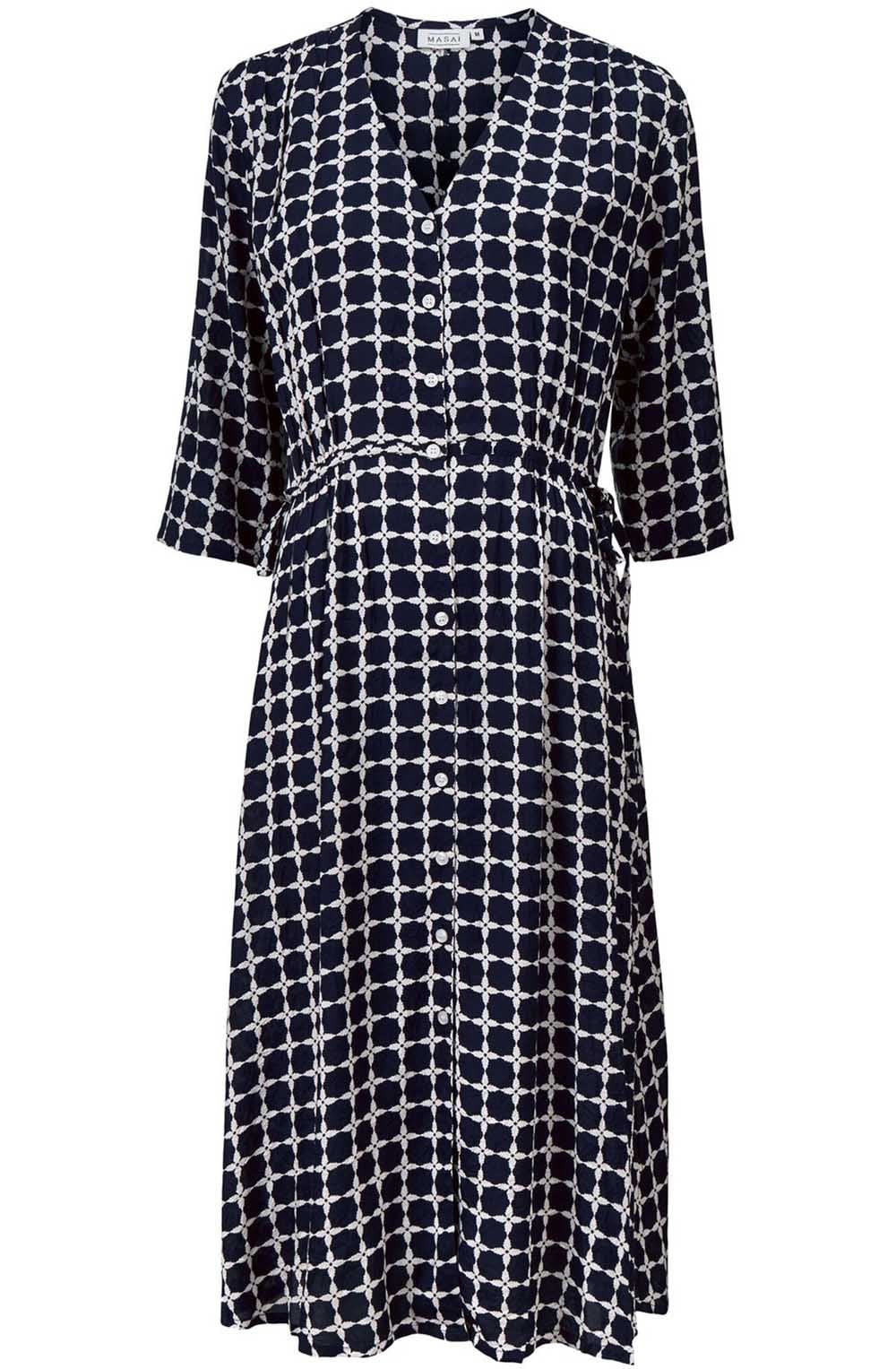 Nini Navy Bold Print Dress