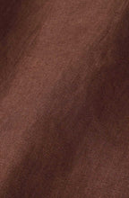 Nipani Chestnut Pleated Front Linen Dress
