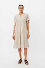 Nipani Natural Embroidered Linen Mix Dress