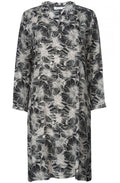 Nita black patterned dress