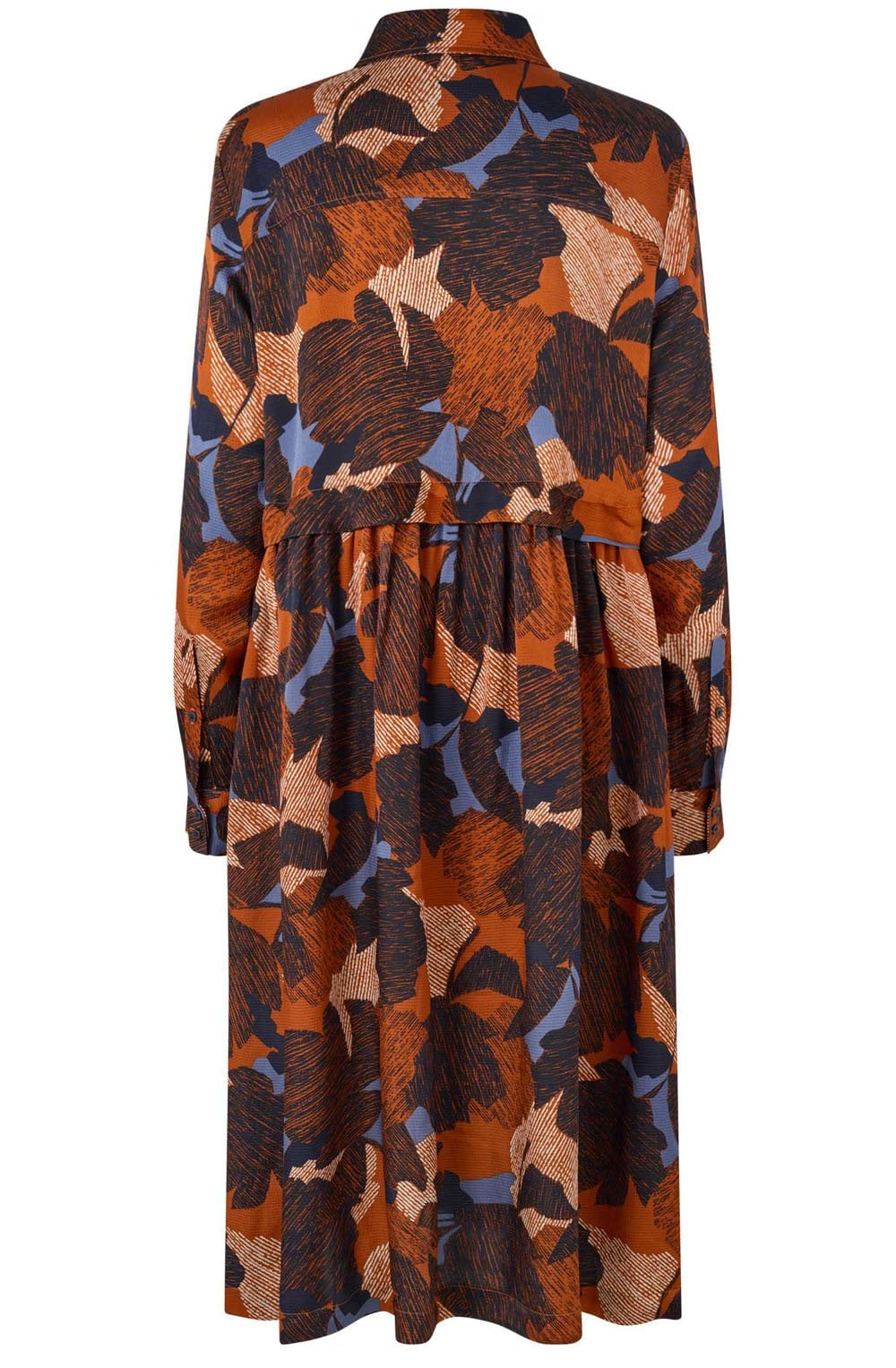 Nollira Autumnal Silk Touch Shirt Dress