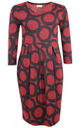 Noma Chilli Pepper Mixed Pattern Dress
