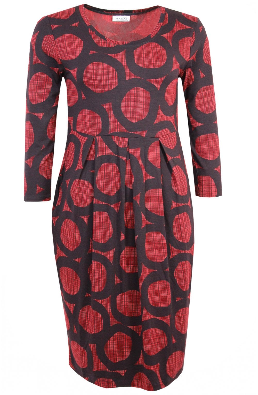 Noma Chilli Pepper Mixed Pattern Dress